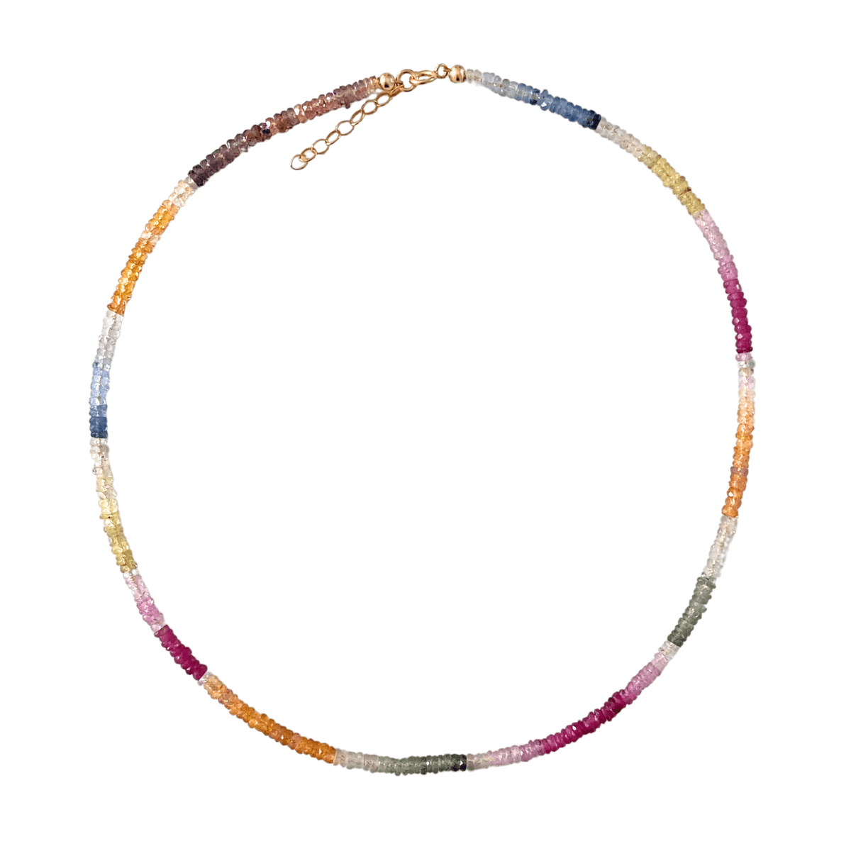 rainbow ombre sapphire necklace choker
