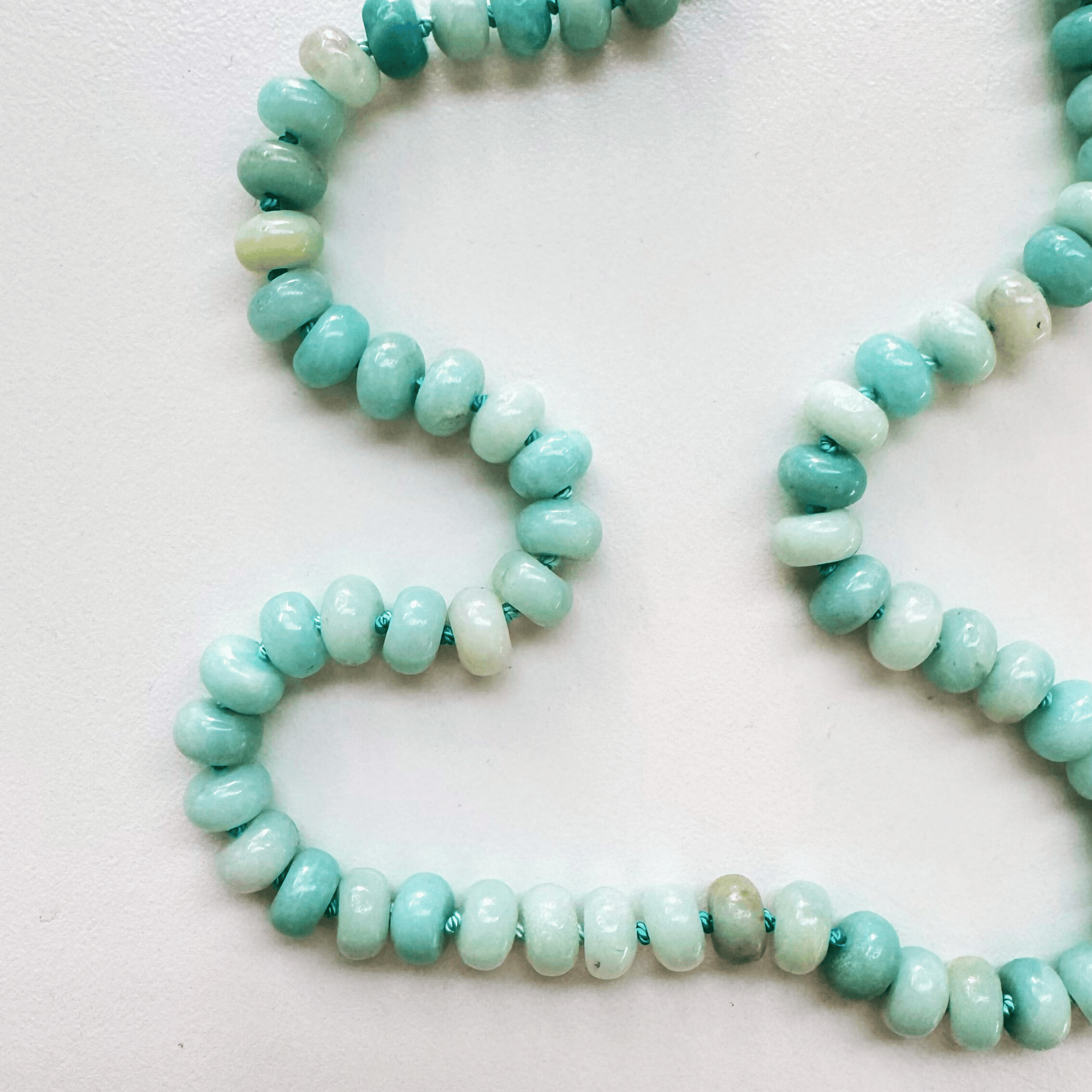 amazonite semi precious stone necklace