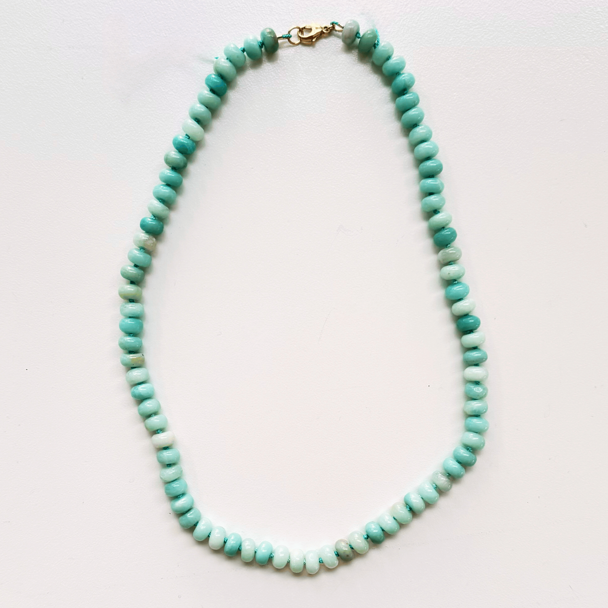 amazonite semi precious stone necklace