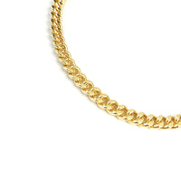 gold filled curb chain bracelet