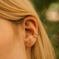 14k gold ear cuff