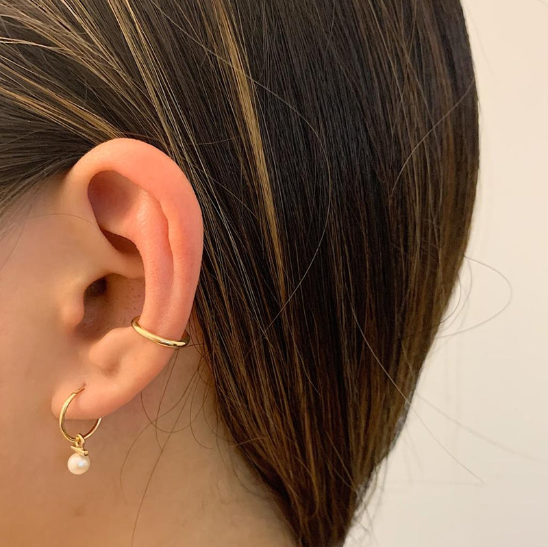 14k gold ear cuff