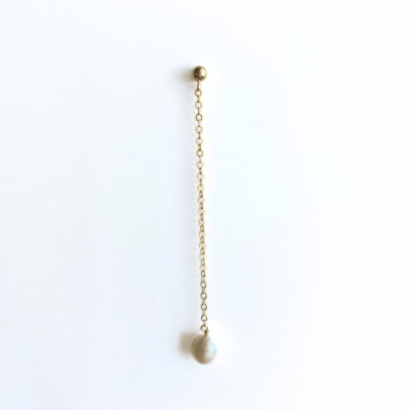 gold filled chain drop earrings 