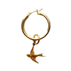 gold filled bird charm