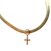 gold filled cross charm