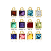 14K Gold Letter Birthstone Necklace