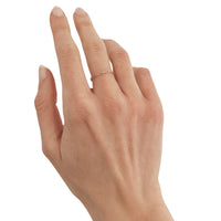 14K fairmined gold paperclip chain ring