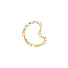 14K fairmined gold paperclip chain ring