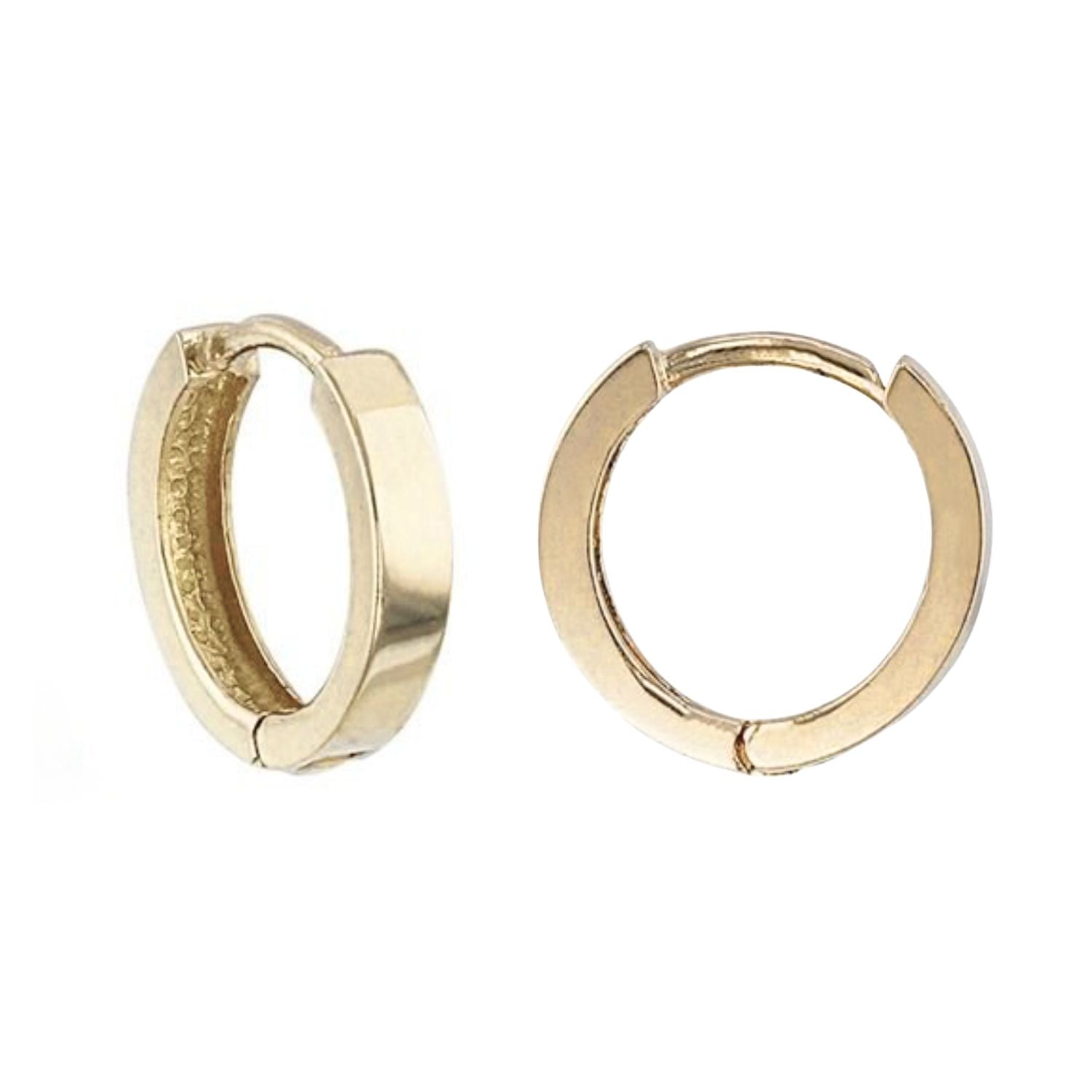 14k gold cartilage hoop huggie earring
