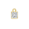 Diamond Square Bezel Charm