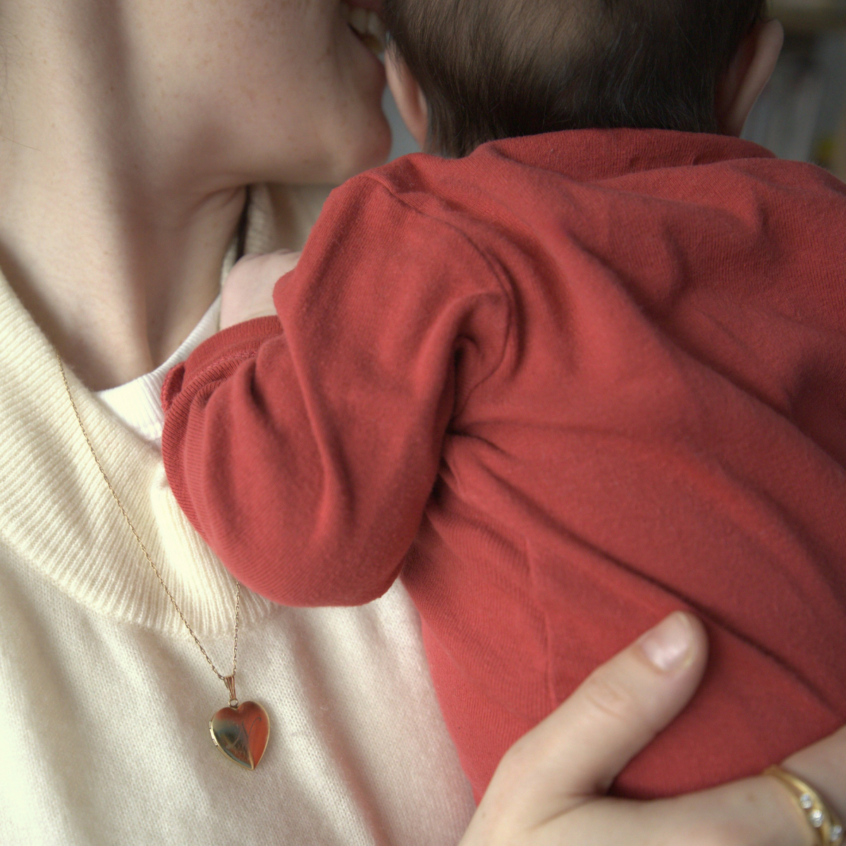 14k gold filled heart locket mother's day