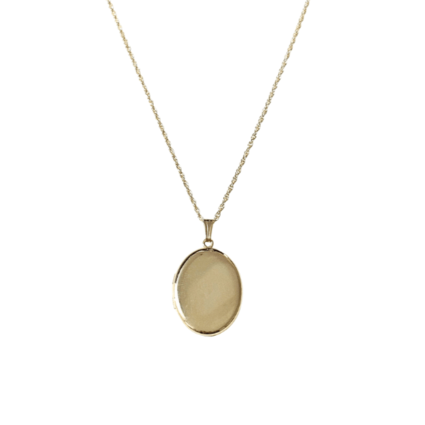 oval locket necklace, locket for photo keepsakes, gold locket gifts for women, 14k gold jewelry, 14K Gold Oval Locket Necklace with rope chain, gold locket, sterling silver locket, sentimental necklace, sentimental jewelry