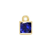 Sapphire Square Bezel Charm