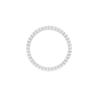 white gold diamond eternity ring side view