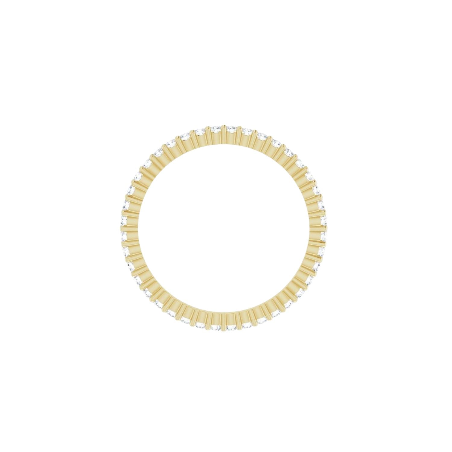 Side view of 14k diamond ring