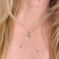 Sterling Silver Bubble Letter Necklace