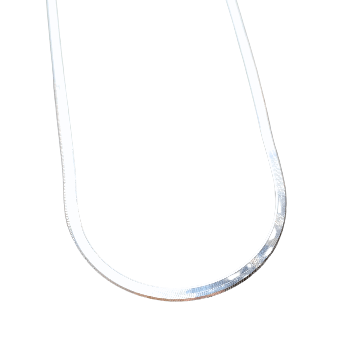 sterling silver herringbone snake chain