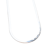 sterling silver herringbone snake chain
