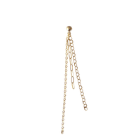 gold filled chain drop earring