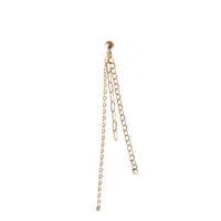 gold filled chain drop earrings 