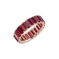 14K Gold Baguette Eternity Ring