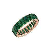 14K Gold Baguette Eternity Ring