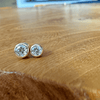 lab diamond bezel studs