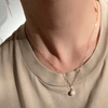 baroque pearl paperclip chain necklace, beautiful bridal jewellery, bridal simple jewellery, bridal gold, simple gold necklace for wedding, matching necklace earrings and bracelet set, bridesmaid accessories jewelry, bridesmaid necklace set, dainty jewelry earrings