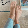 14k gold-filled mini dot chain anklet