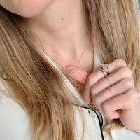 14K Gold Full Heart Necklace