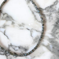 14K Gold Labradorite Necklace