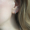 14K White Gold Rhea Diamond Huggies