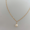 baroque pearl paperclip chain necklace, beautiful bridal jewellery, bridal simple jewellery, bridal gold, simple gold necklace for wedding, matching necklace earrings and bracelet set, bridesmaid accessories jewelry, bridesmaid necklace set, dainty jewelry earrings