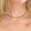 rainbow ombre sapphire necklace choker