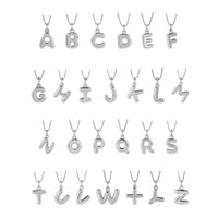 14K Gold Bubble Letter Charm