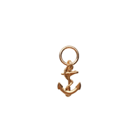 gold filled anchor charm