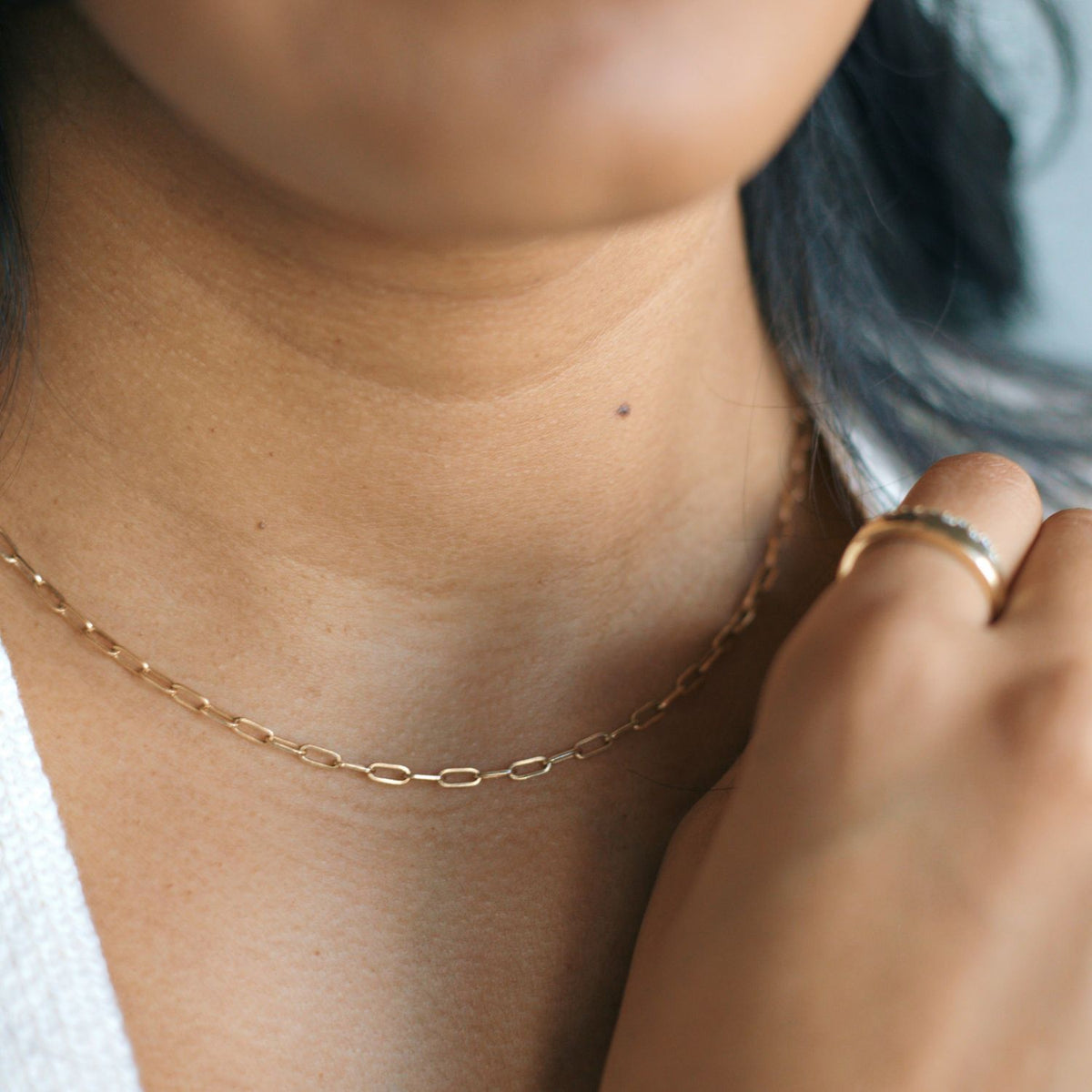 14k fairmined gold chain necklace