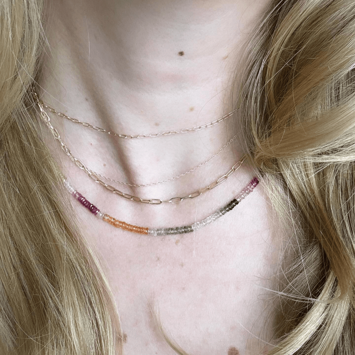 14K Gold Fairmined Chain Choker Necklace
