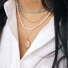 14k gold filled oval locket necklace