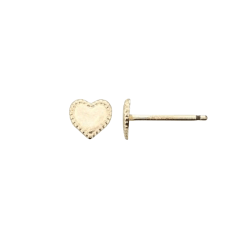 14k gold filled heart studs, gold studs, heart stud earrings, love earrings, gold heart earrings, love you to the moon and back