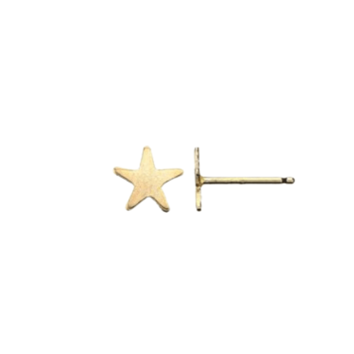 14k gold filled star stud earrings