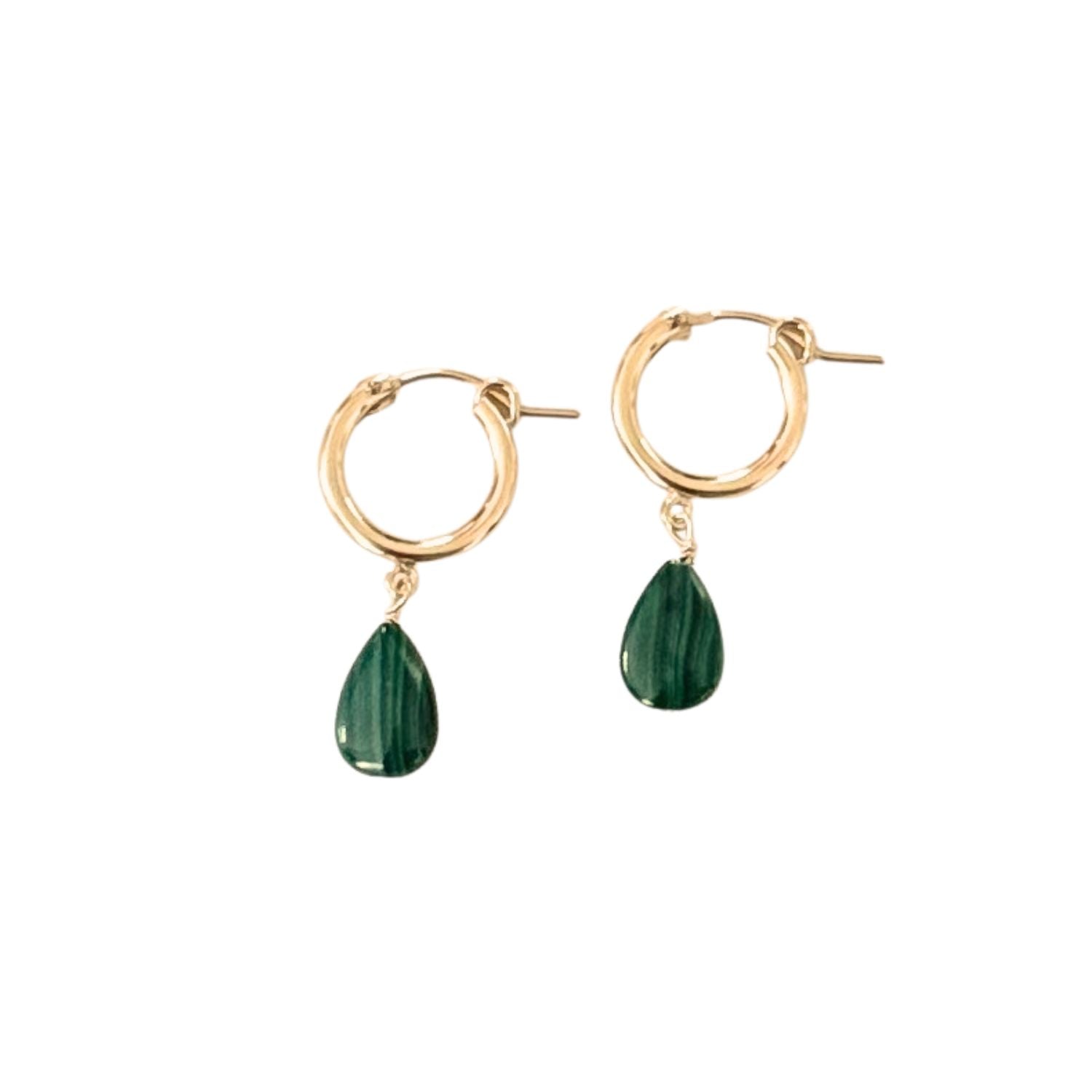 Esme Malachite Hoops
