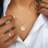 gold filled saint christopher charm necklace with rope chain