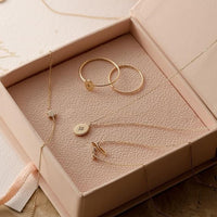 14K Gold Crystal Lotus Bracelet