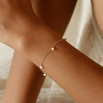 14K Gold Pearl Bracelet
