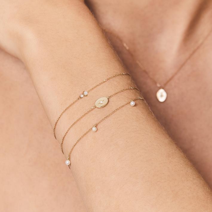 14K Gold Pearl Bracelet