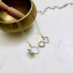 14K Gold Filled Oval Locket Necklace
