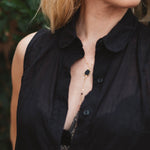 Black Stone Zoe Necklace