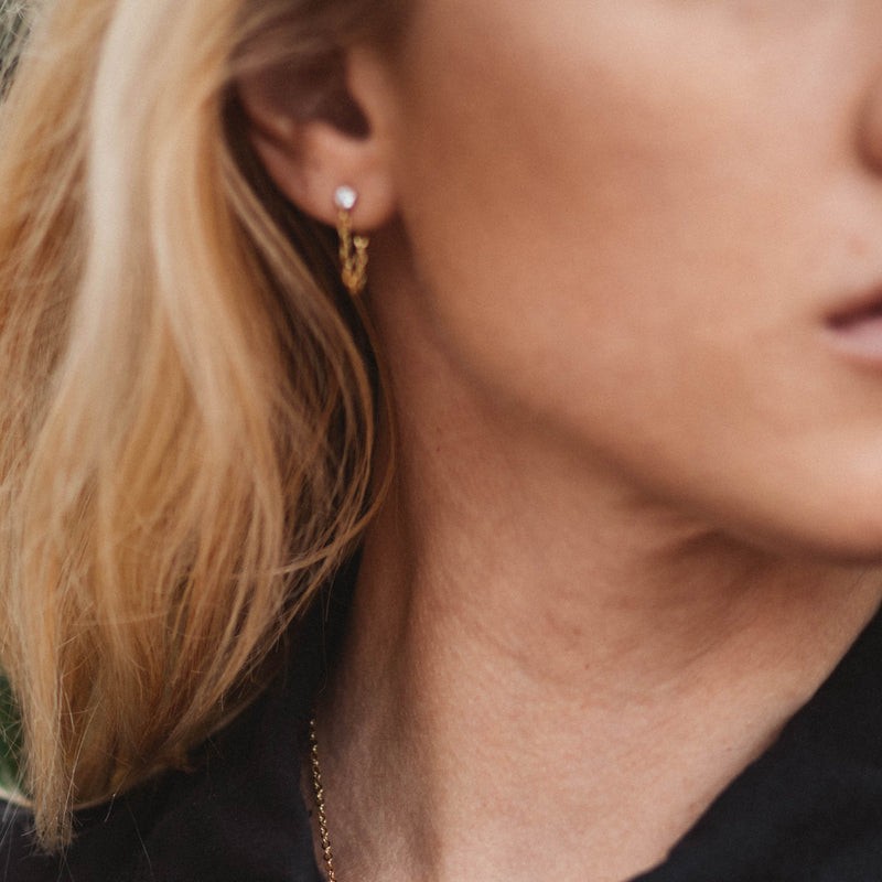 14K Gold Filled Chain Earring