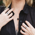 Black Stone Zoe Necklace